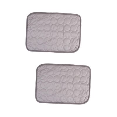 CORHAD 2-Piece Pet Cooling Mat for Dogs and Cats, Gray, 40 x 30 cm