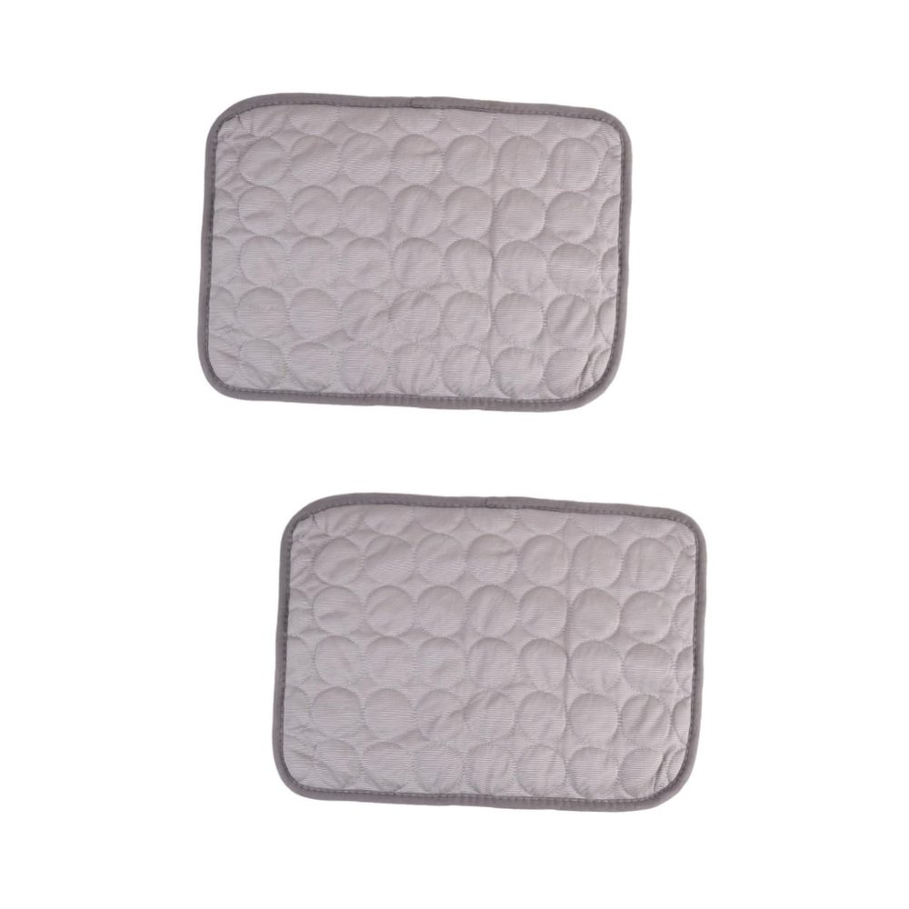 CORHAD 2-Piece Pet Cooling Mat for Dogs and Cats, Gray, 40 x 30 cm