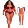 comeondear Open-Crotch Rhinestone Fishnet Bodystocking for Women, XS–5XL view 1
