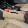 MaKeMoney Car Seat Gap Filler Organizer for Mazda CX-9 2019-2025, Front Seat Console Side Pocket, Beige view 3