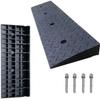 Generic Rubber Curb Ramp, Portable Vehicle Curb Ramp, Height 4–18 cm, Heavy-Duty Non-Slip Threshold Ramp, 100 × 25 × 5 cm view 2