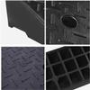 Generic Rubber Curb Ramp, Portable Vehicle Curb Ramp, Height 4–18 cm, Heavy-Duty Non-Slip Threshold Ramp, 100 × 25 × 5 cm view 3