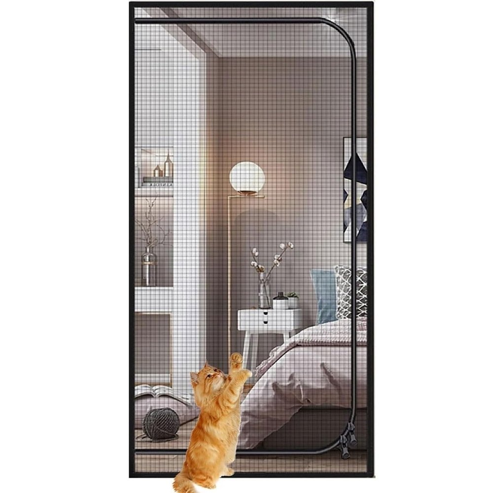 Pet Screen Door with Zipper, 85 x 200 cm