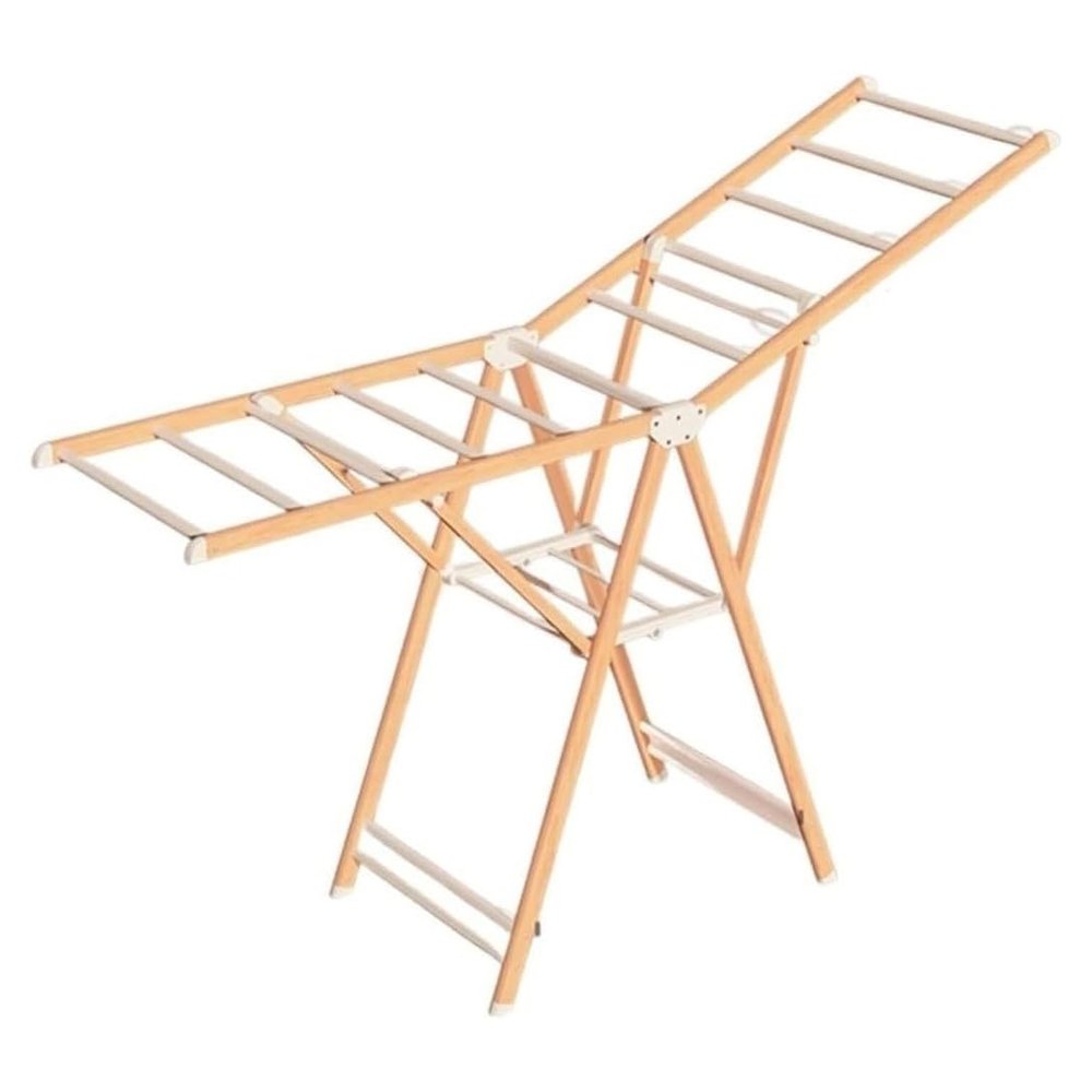 GSKDBCC Folding Clothes Drying Rack, Height-Adjustable, Indoor and Outdoor