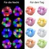 Joycabin 8-Pack LED Scrunchie Hair Ties, 3 Light Modes, Organza Hair Accessories view 2
