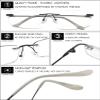 VEVESMUNDO Rimless Photochromic Progressive Reading Glasses, Blue-Light Filter, Black, +2.5 view 4
