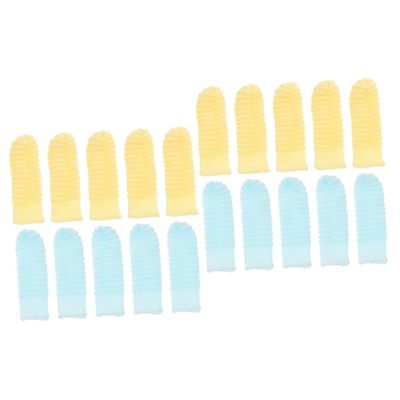 BESPORTBLE 20-Piece Pet Finger Toothbrushes for Dogs and Cats, Polyester