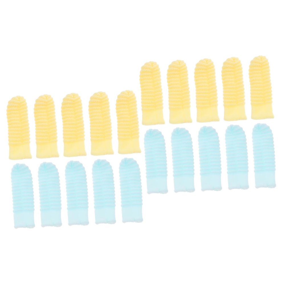 BESPORTBLE 20-Piece Pet Finger Toothbrushes for Dogs and Cats, Polyester