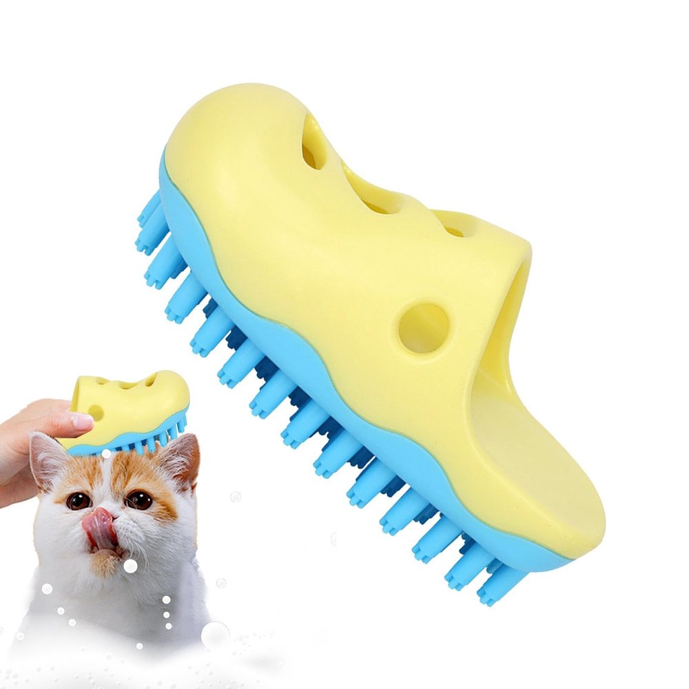 LearnLyrics Dog Scrubber, Dog Bath Brush