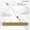 MEGASONEX M8 Ultrasonic Toothbrush Set with 5 Medium and 1 Soft Brush Head view 3