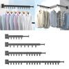 Foldable Clothes Hanger, Retractable Wall-Mounted Drying Rack view 2