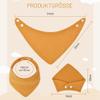 HOTUT Muslin Baby Bibs, 10-Pack, Adjustable Cotton Bandana Bibs view 2