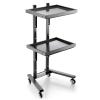 JKAVPPT Folding Salon Trolley with Wheels, Stainless Steel (B) view 1