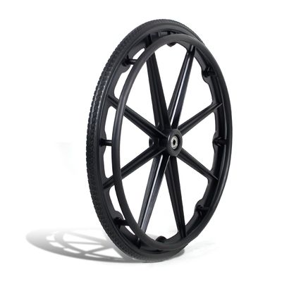 60 cm Rear Replacement Wheels for Manual Wheelchairs, 2-Pack