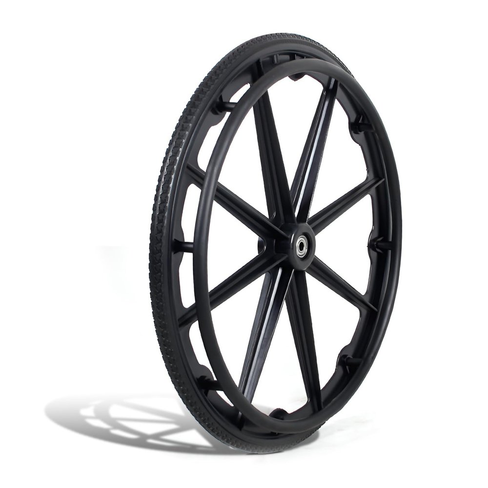 60 cm Rear Replacement Wheels for Manual Wheelchairs, 2-Pack