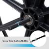 60 cm Rear Replacement Wheels for Manual Wheelchairs, 2-Pack view 4