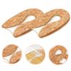 Silicone Heel Cushions, 2 Pairs, Brown, for Warm Shoes and Boots view 2