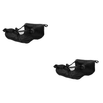 Hoement 2-Piece Stroller Organizer Mesh Baskets for Underseat Storage, Bottles and Baby Accessories