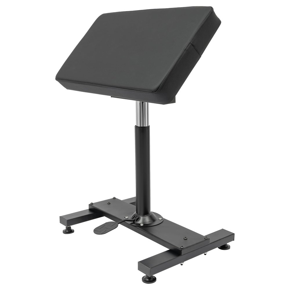 Black Heavy-Duty Tattoo Armrest Stand, Adjustable Height and Angle