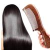 Handmade Natural Sandalwood Scalp Massage Comb, Wide-Tooth, Antistatic, No-Snag (No. 3) view 2
