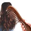 Handmade Natural Sandalwood Scalp Massage Comb, Wide-Tooth, Antistatic, No-Snag (No. 3) view 3