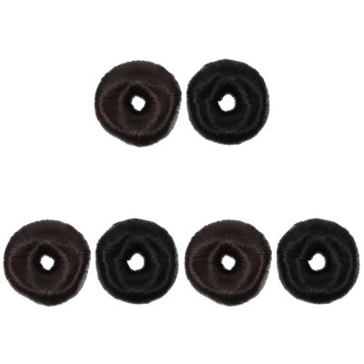 Beatifufu 3 Sets Bun Maker Elastic Hair Ties, Hair Donut Styling Tool, 2 Pieces x 3