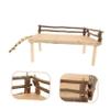 WOONEKY Hamster Platform with Climbing Ladder, Round Small-Animal Play Platform view 2