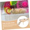 WOONEKY Hamster Platform with Climbing Ladder, Round Small-Animal Play Platform view 4