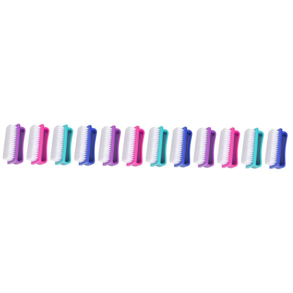 Beatifufu 3-Piece Manicure Set, Nail Nipper and Nail Brushes, Assorted Colors, 4 Pieces × 3