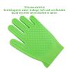 Pet Grooming Gloves, Double-Sided Silicone Cat Hair Remover (Light Green) view 4