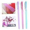 Beatifufu 6-Piece Manicure Set with Dotting Pen and Rhinestone Picker, Green view 3