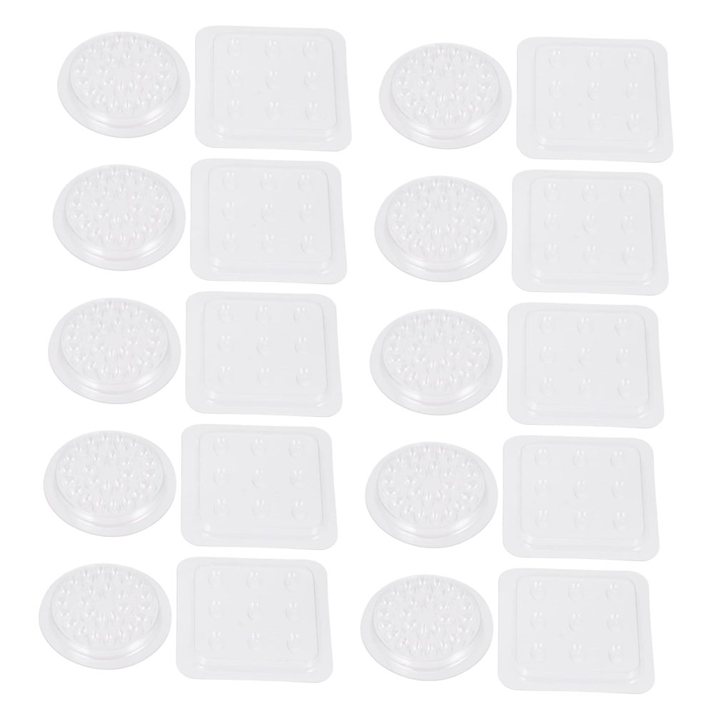 PLAFOPE White Plastic Eyelash Glue Trays, 40-Pack