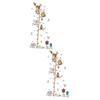 RORPOIR 2-Piece Cartoon Height Chart Stickers for Kids' Rooms view 1