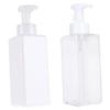 2-Pack PETG Foaming Bottles for Shampoo and Shower Gel, White, Travel view 1