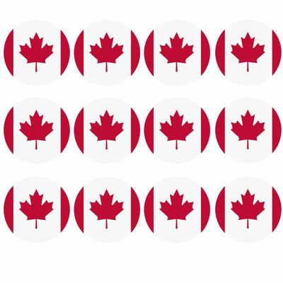 Edible Muffin Toppers – Canada, 12 pcs, 5 cm