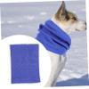 BELLIFFY Blue Stretch Fabric Dog Ear and Neck Protector for Bathing, Grooming, and Noise Protection view 4