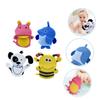 VICASKY 12-Piece Baby Bath Wash Mitts, Skin-Friendly Exfoliating Gloves, Lightweight Shower Mitts for Newborns and Toddlers, Bee, Hippo, Dog and Penguin view 2