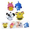 VICASKY 12-Piece Baby Bath Wash Mitts, Skin-Friendly Exfoliating Gloves, Lightweight Shower Mitts for Newborns and Toddlers, Bee, Hippo, Dog and Penguin view 4