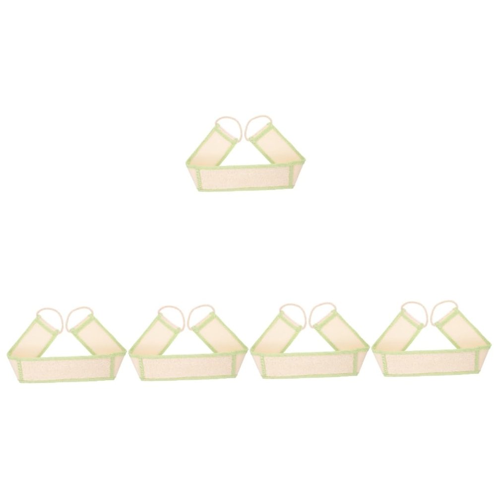 FOMIYES 5-Pack Exfoliating Back Scrubbers, Loofah and Nylon Rope