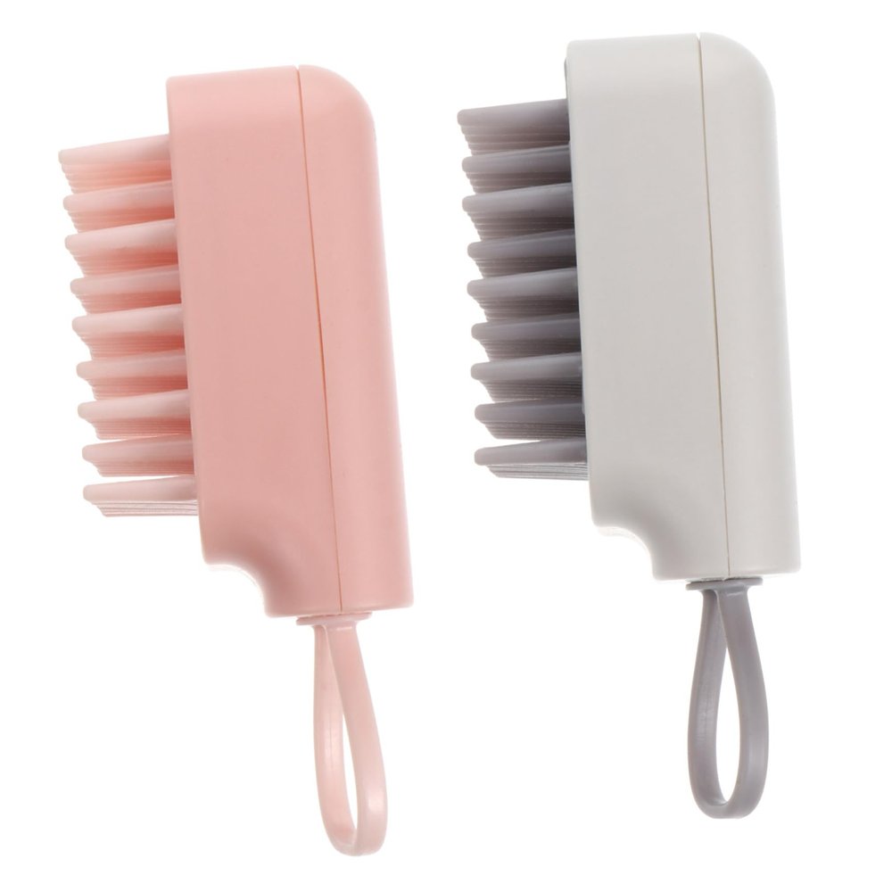 WOONEKY 2-Piece Pet Shower Brush for Cats and Dogs