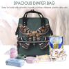 HJLUUFT Cute Moth Paaleras Para Bebe Diaper Bag Backpack, Durable Baby Changing Bag for Moms and Dads, Black, One Size view 4