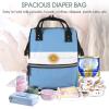 HJLUUFT Paaleras Para Bebe Diaper Bag Backpack for Moms and Dads with Argentine Flag, Black, One Size view 4