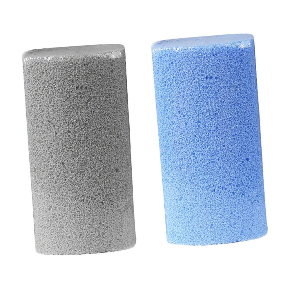WOONEKY 2-Piece Foam Glass Pumice Stone Foot File with Comfortable Handle