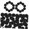 Black Flat-Back Rhinestones 12 mm, 100 Pieces view 1