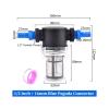AQXYWQLL 8–16 mm Hose Filter Irrigation Pre-Filter, 1/2 in Garden Water Pipe Connector for Aquarium and Water Pumps, Blue, 16 mm, 40 Mesh view 2