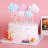 10 x Cloud Cake Toppers, 3D Cartoon Cloud Cupcake Toppers with Yarn Balls for Cakes, Desserts, Baby Showers, Birthdays, Weddings and Parties view 4
