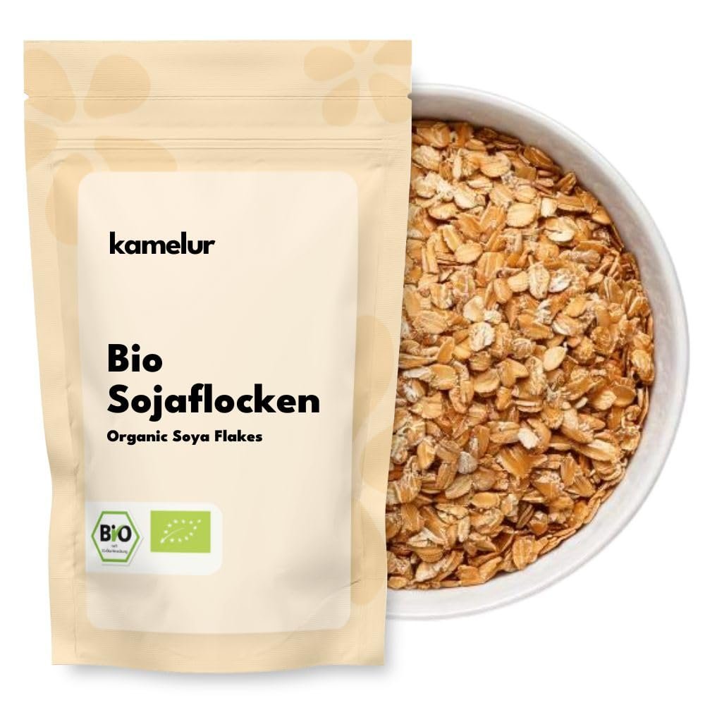 Kamelur Organic Soy Flakes from Austria (500 g)