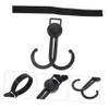 ORFOFE Reusable Double-Hook Stroller Hook, Black view 3