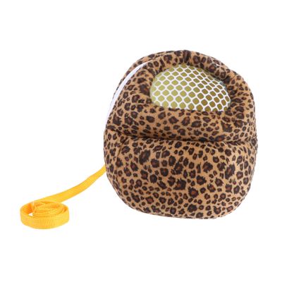 BCOATH Leopard Pet Backpack for Hamsters