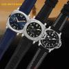 QTYQWC 24/26 mm Large-Size Stealth Nylon Watch Strap with Leather Sole view 4